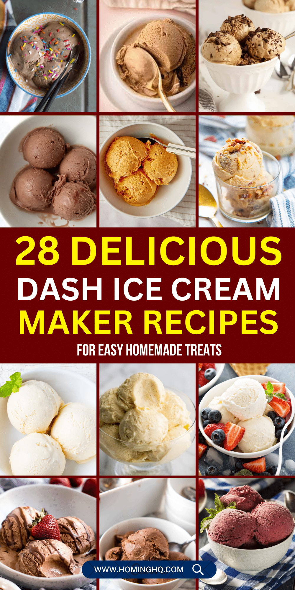 dash ice cream maker recipes