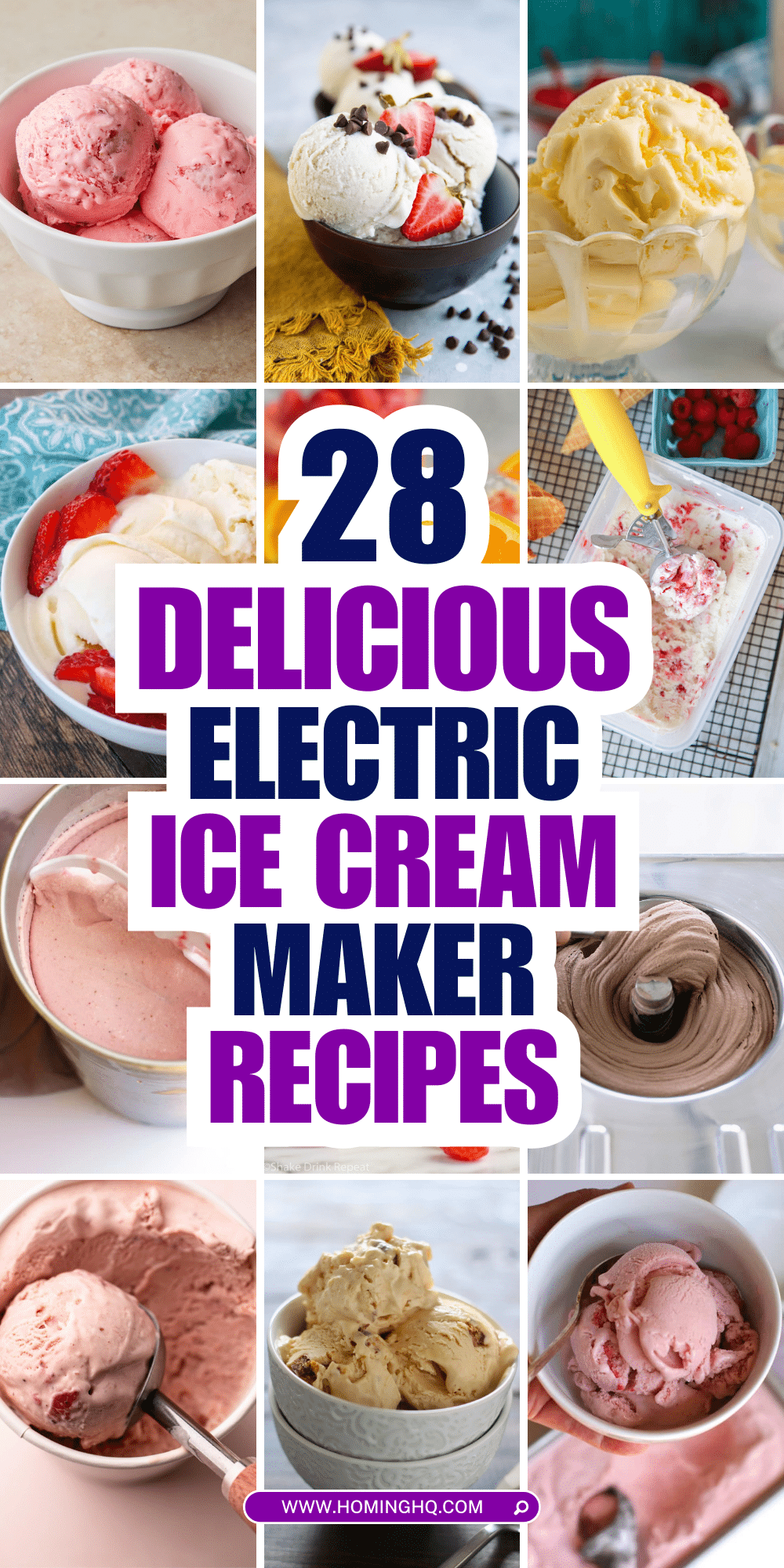 electric ice cream maker recipes