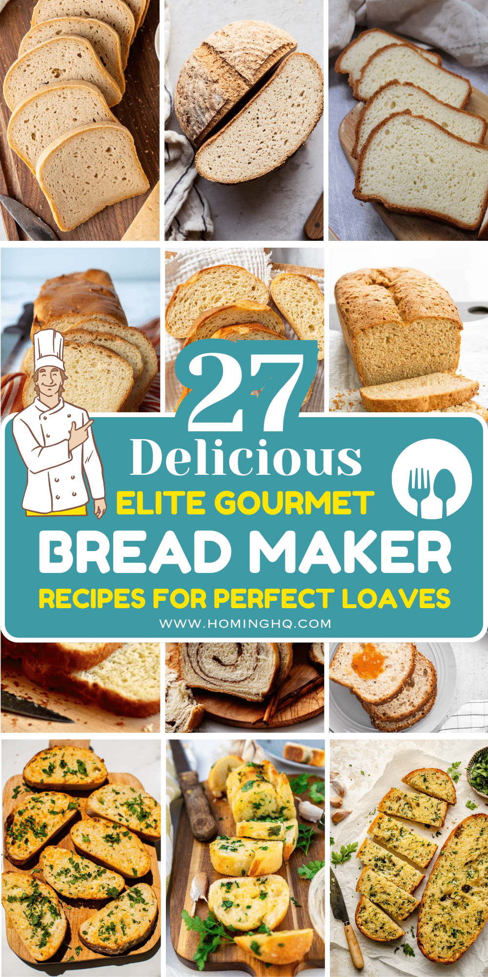 elite gourmet bread maker recipes