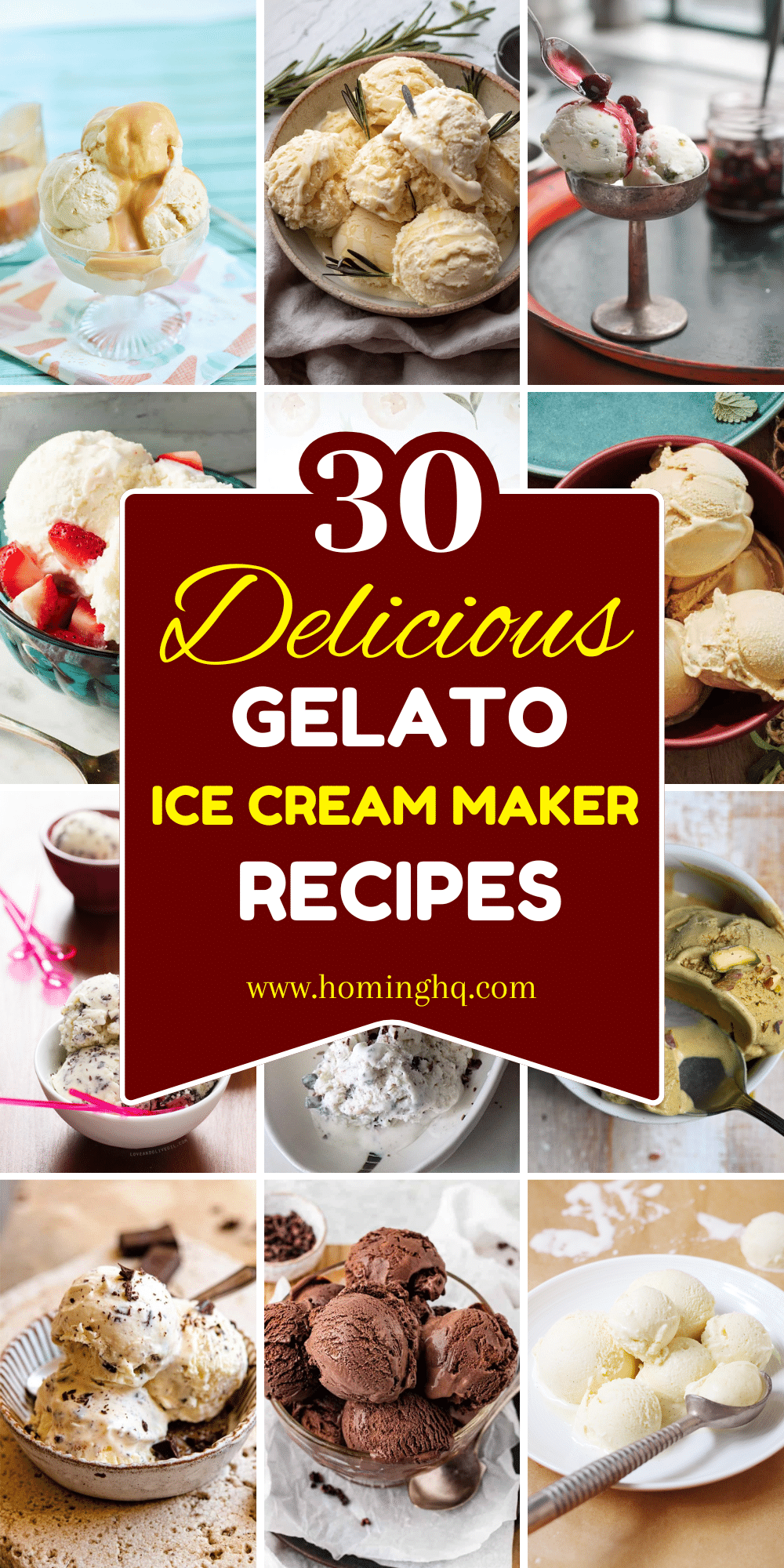 gelato ice cream maker recipes