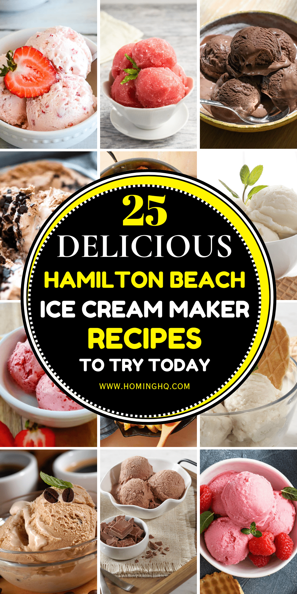 hamilton beach ice cream maker recipes