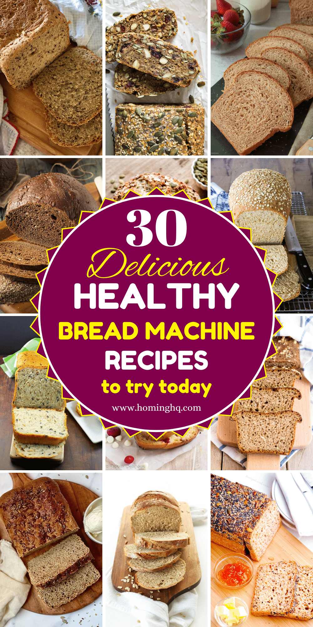 healthy bread machine recipes