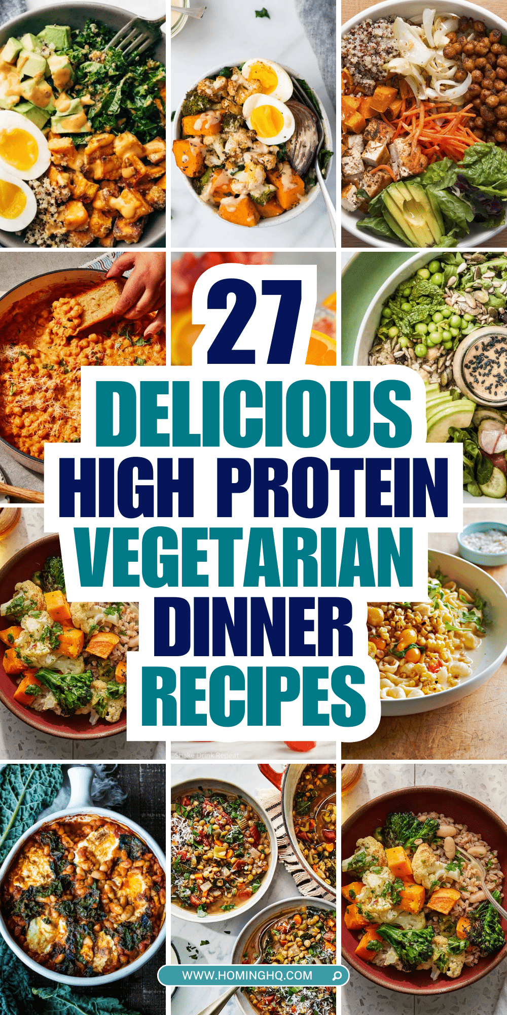 high protein vegetarian dinner recipes