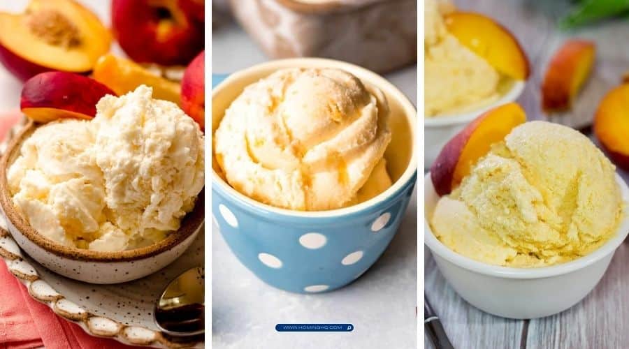 homemade peach ice cream recipes