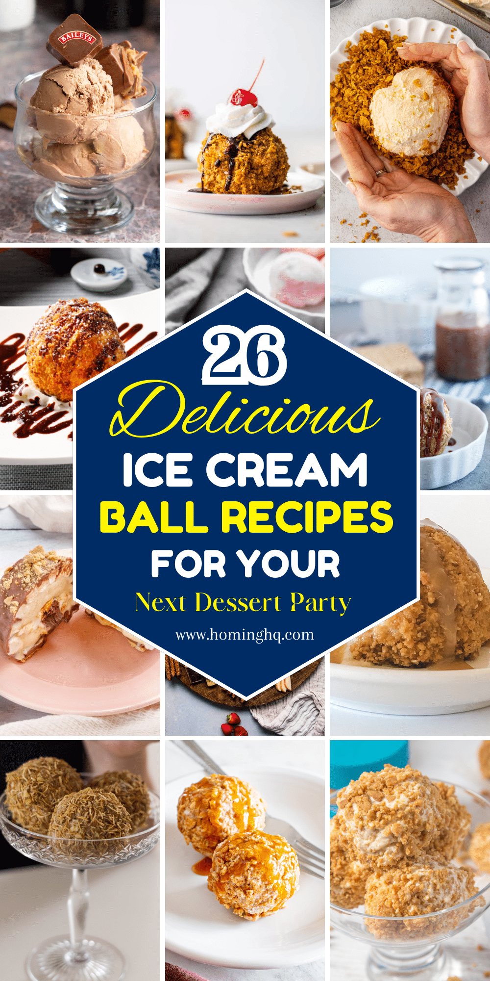 ice cream ball recipes