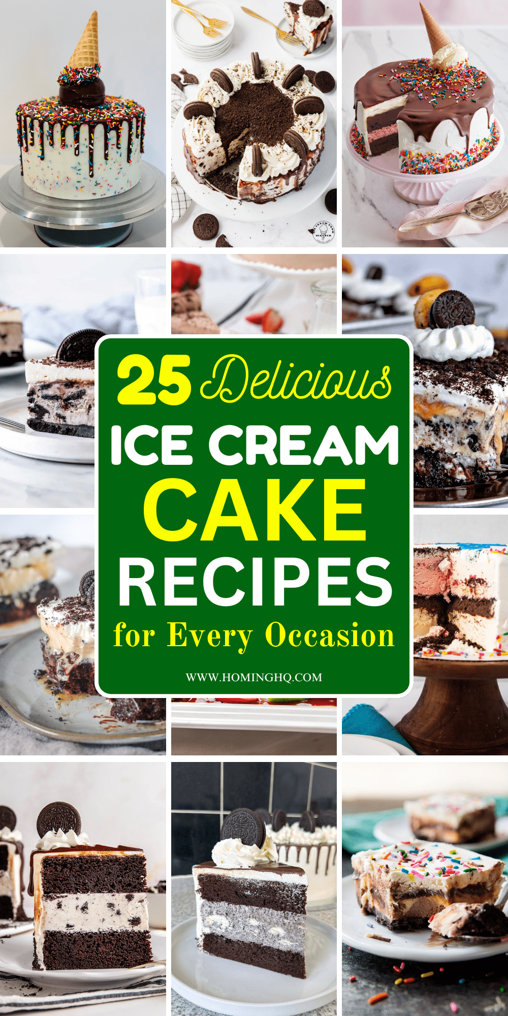 ice cream cake recipes