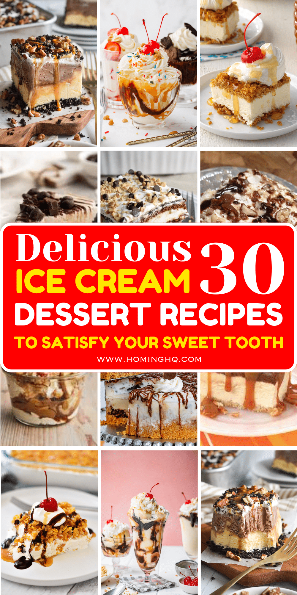 ice cream dessert recipes