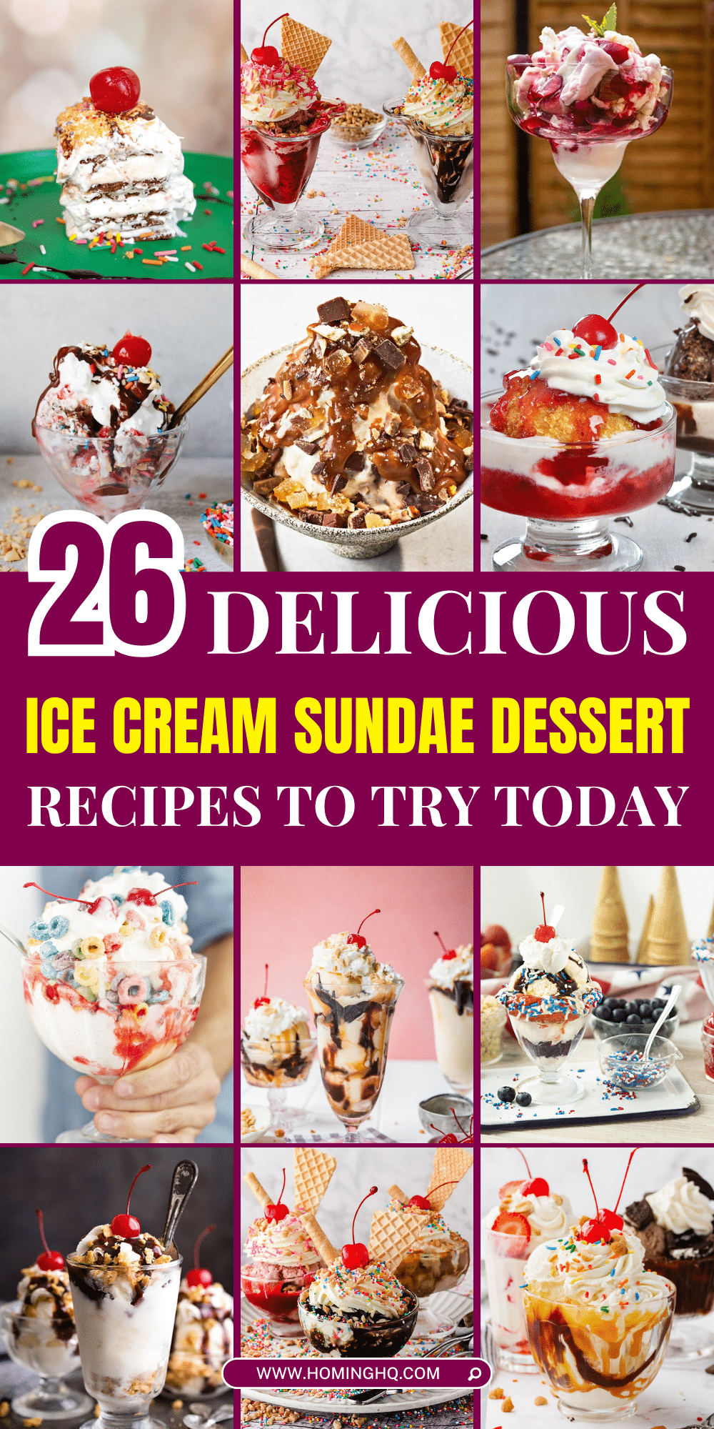 ice cream sundae dessert recipes