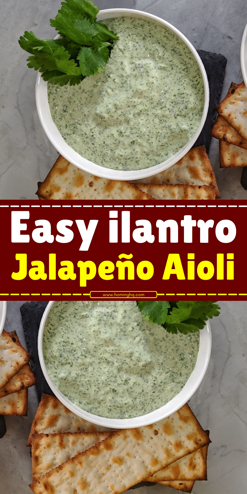 ilantro Jalapeño Aioli