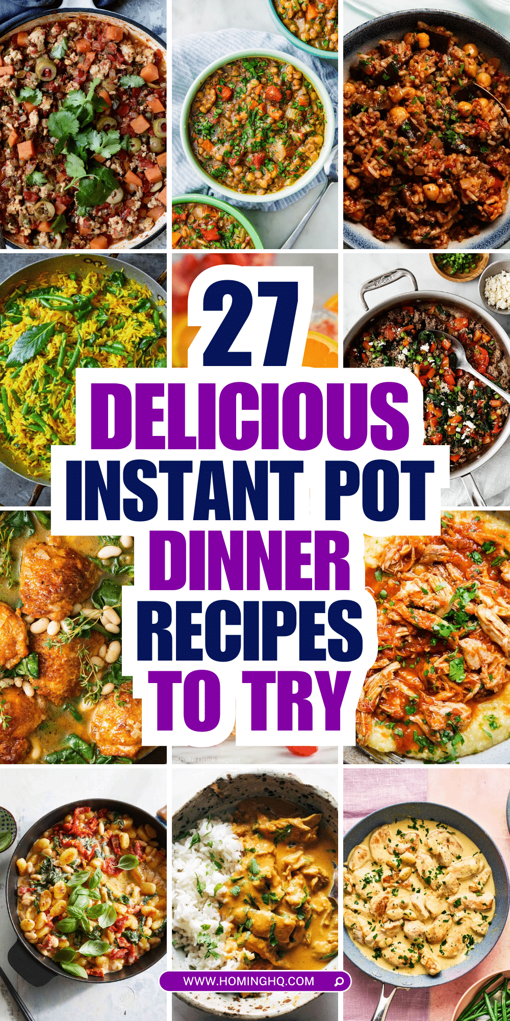 instant pot dinner recipes