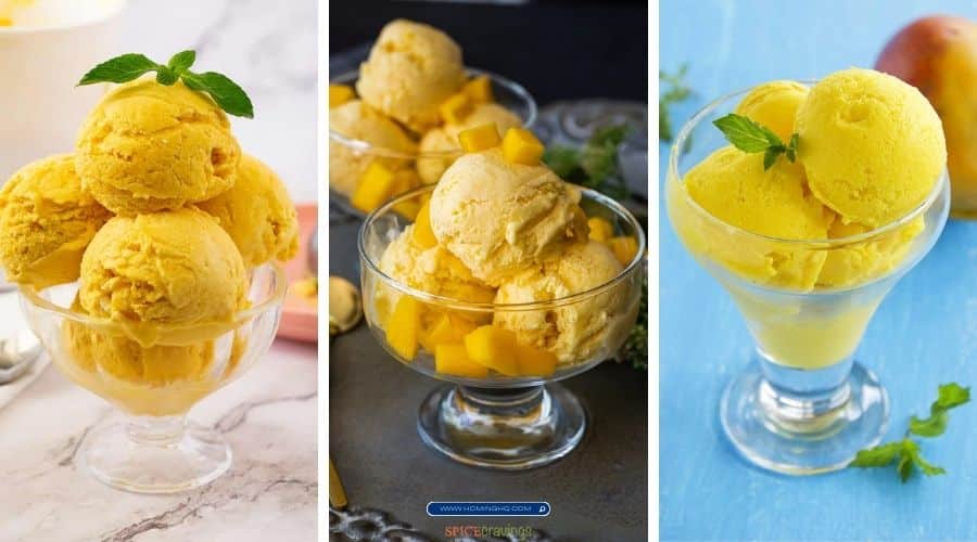 mango ice cream recipes