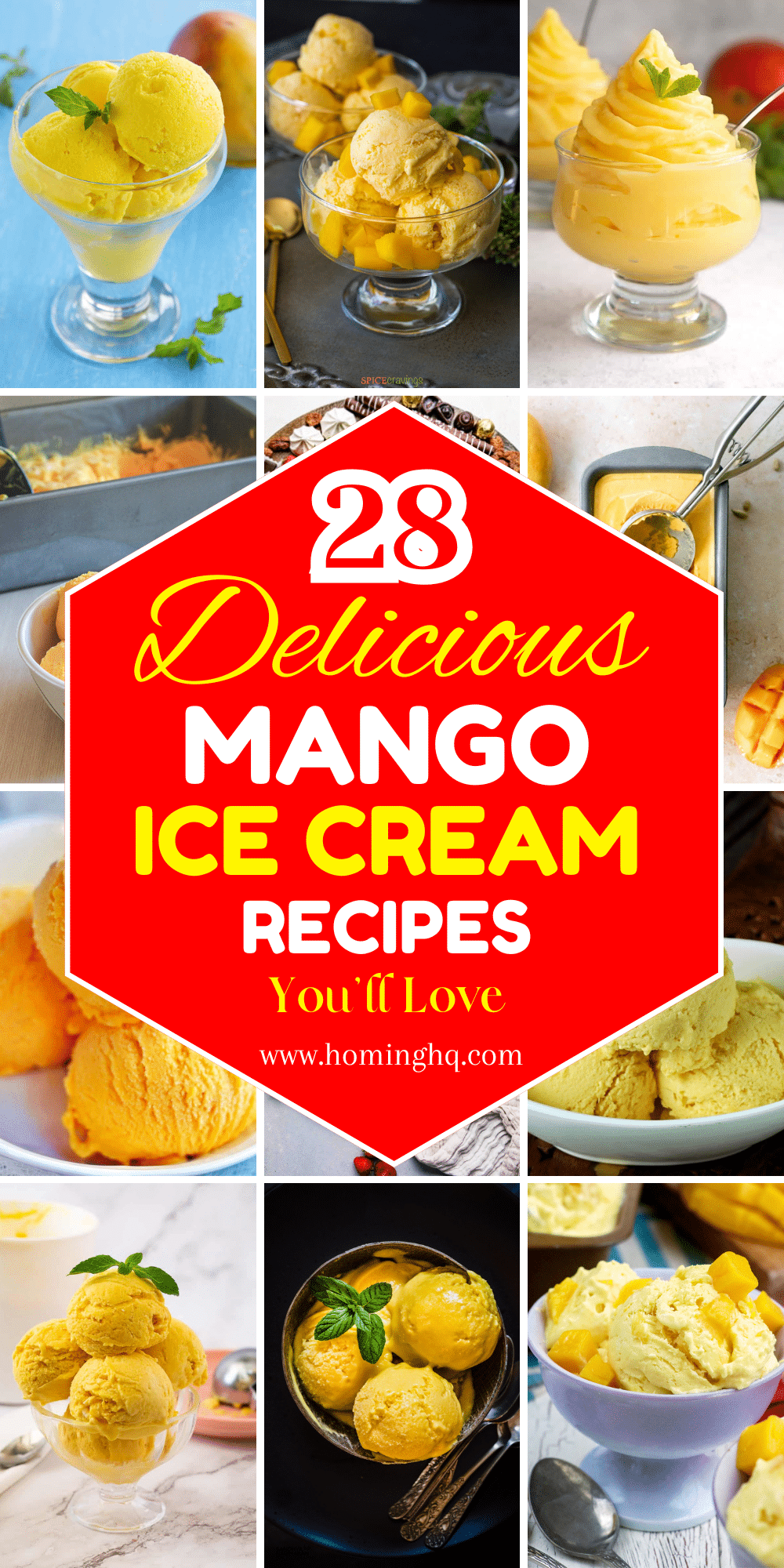 mango ice cream recipes