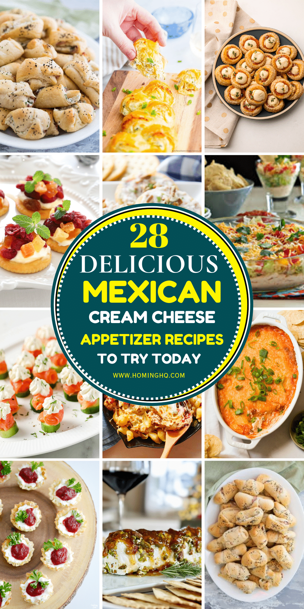 mexican cream cheese appetizer recipes