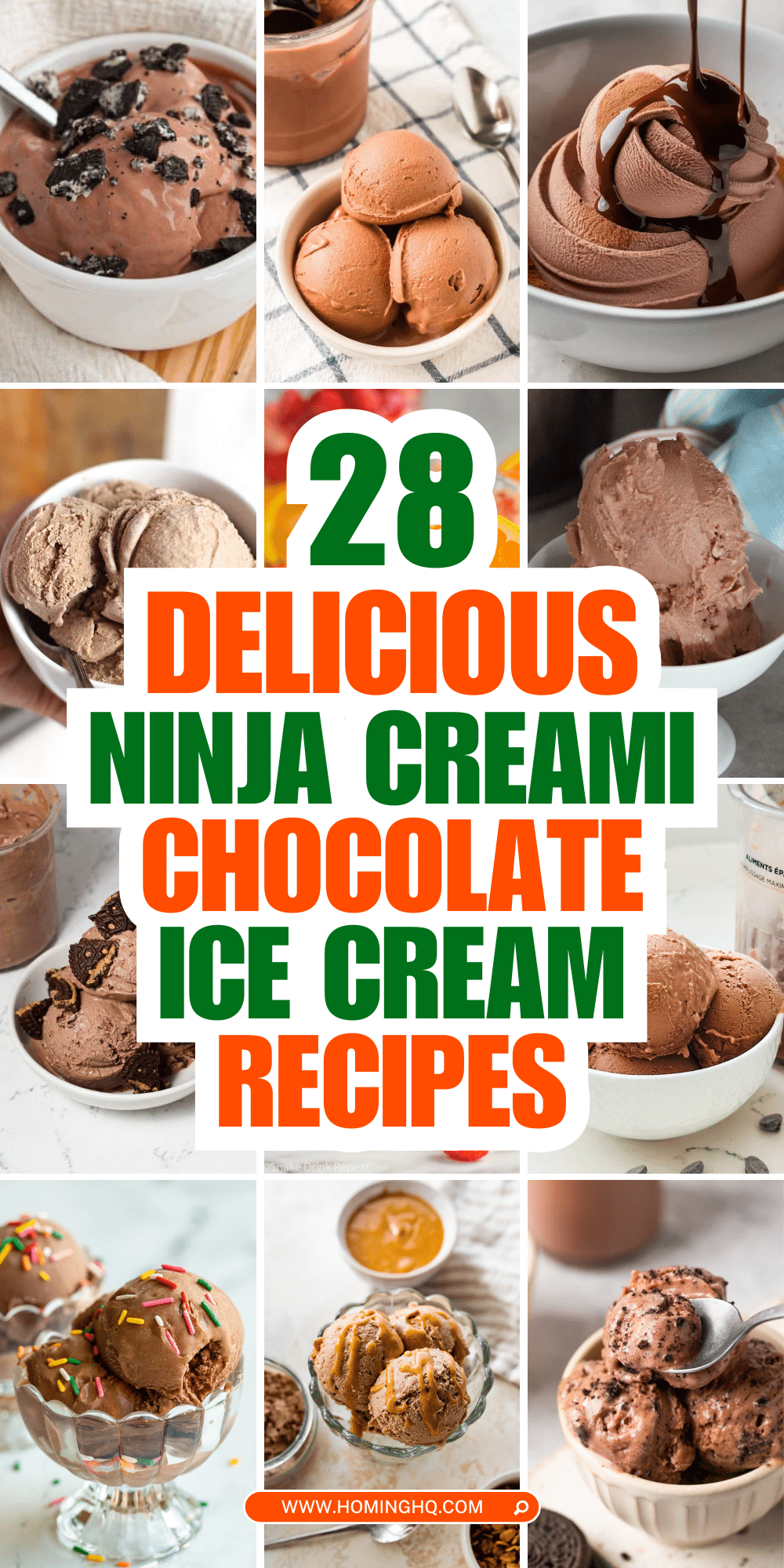 ninja creami chocolate ice cream recipes