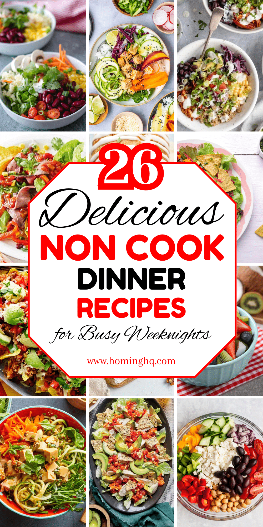 non cook dinner recipes