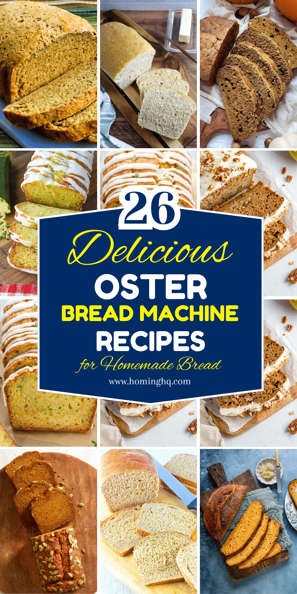 oster bread machine recipes