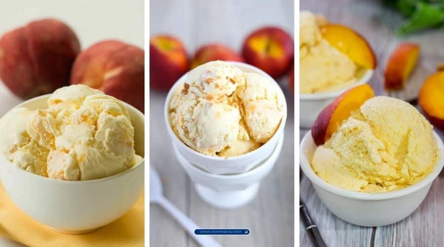 peach ice cream recipes