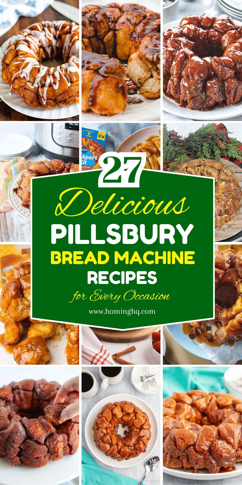 pillsbury bread machine recipes