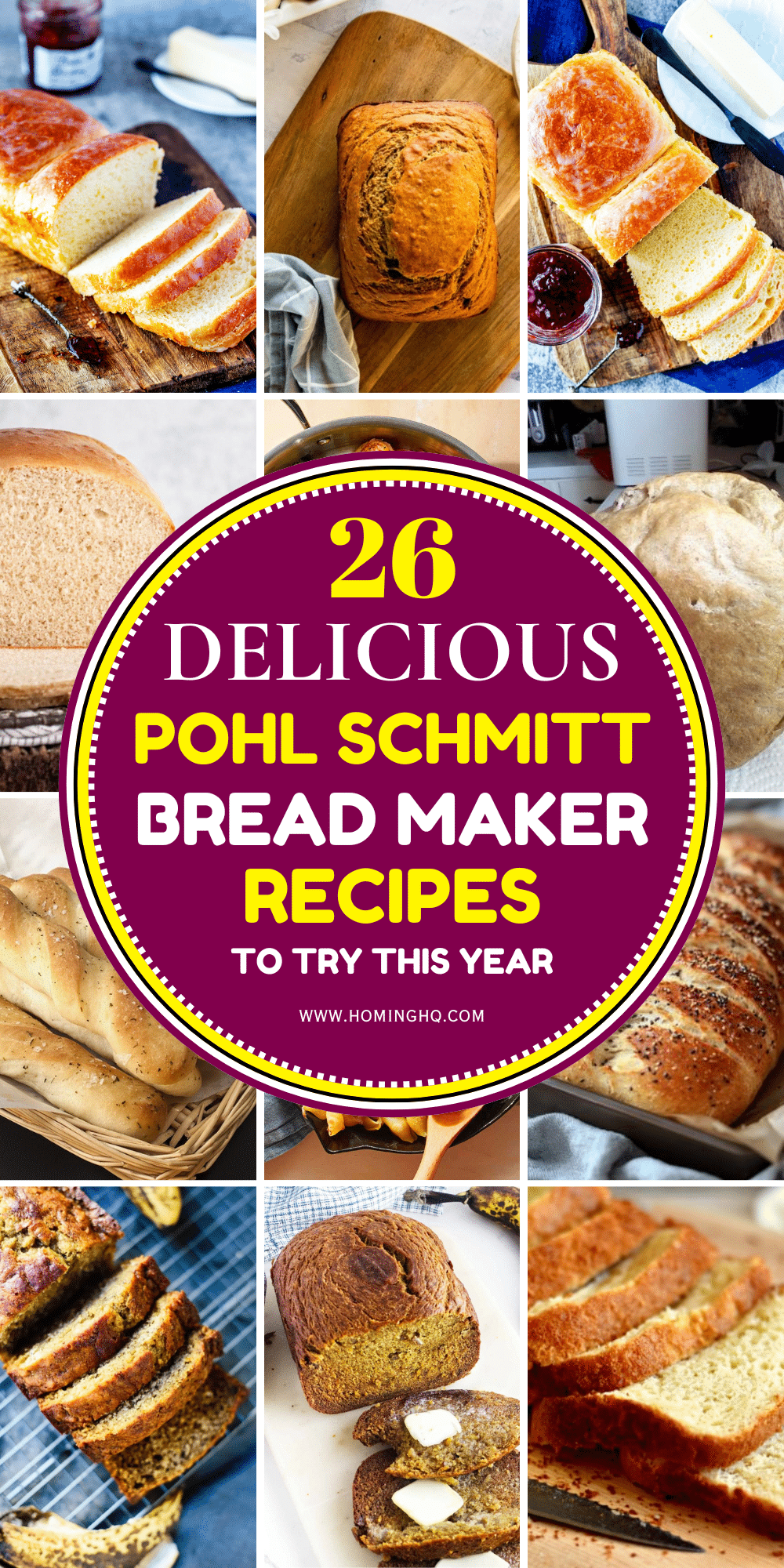 pohl schmitt bread maker recipes