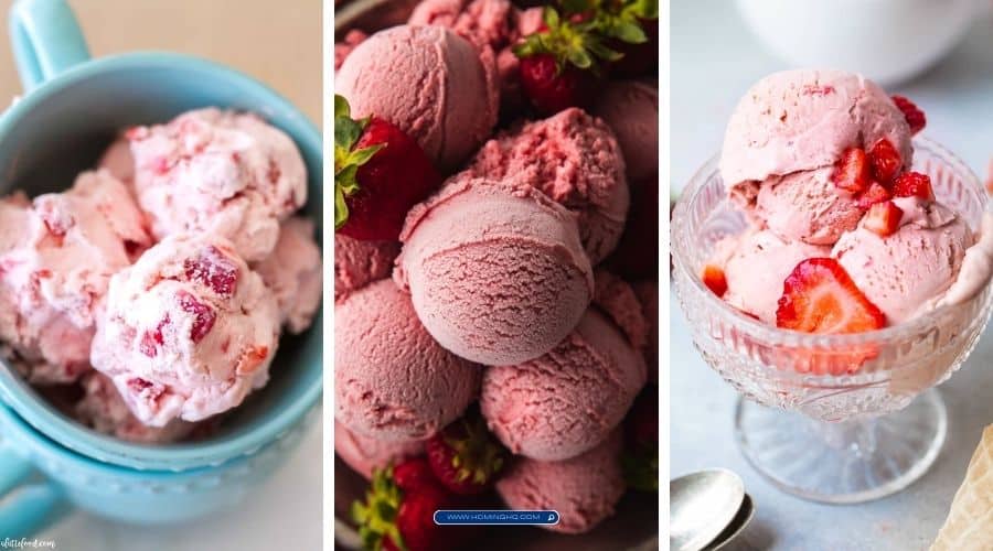 strawberry ice cream recipes