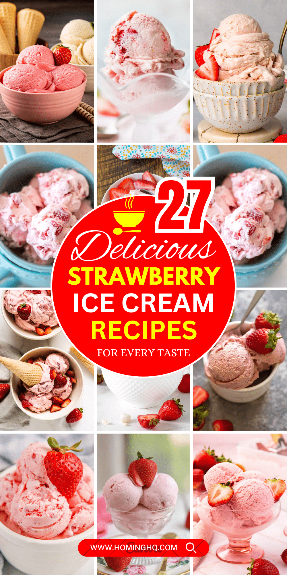 strawberry ice cream recipes