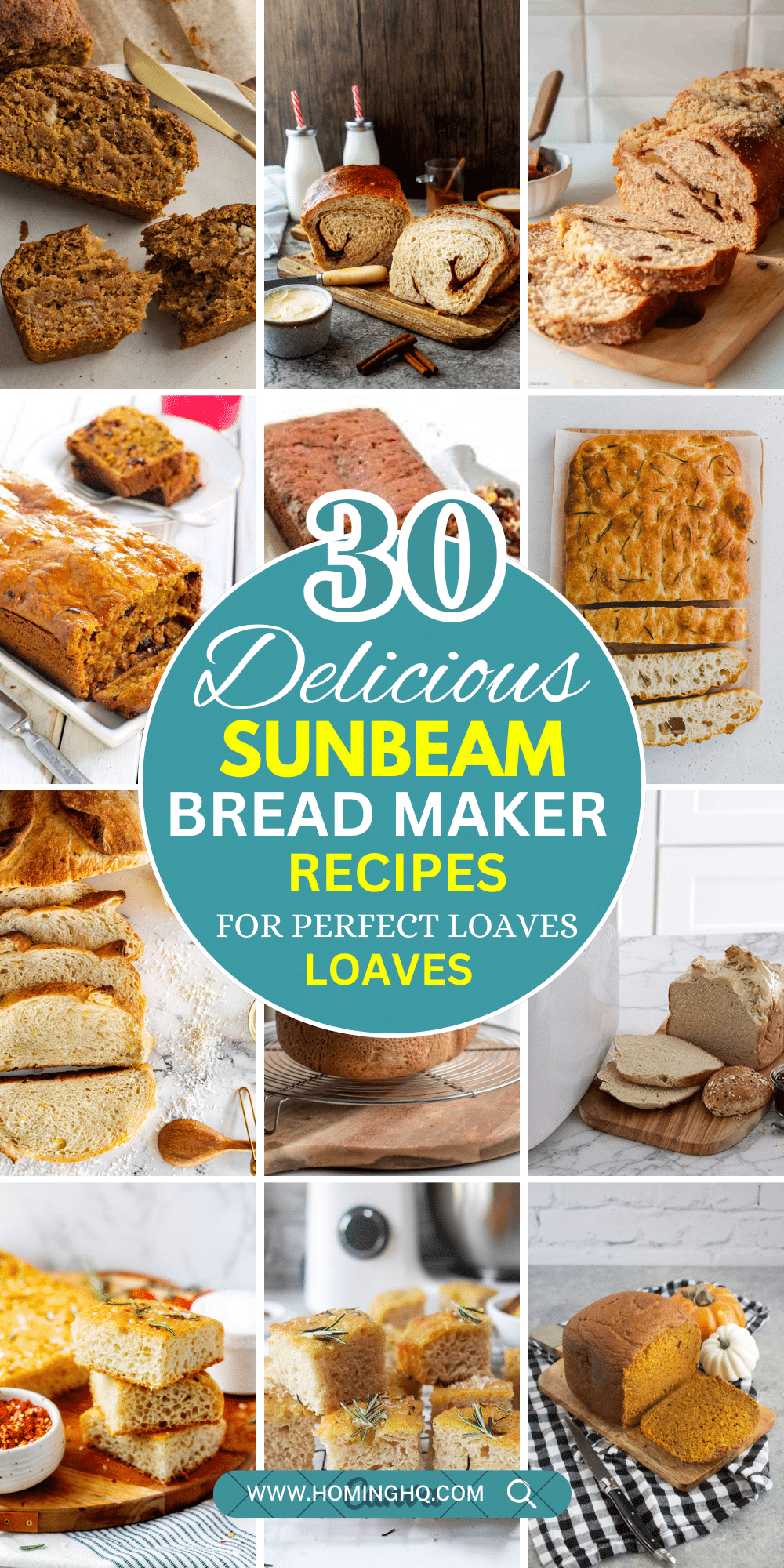 sunbeam bread maker recipes