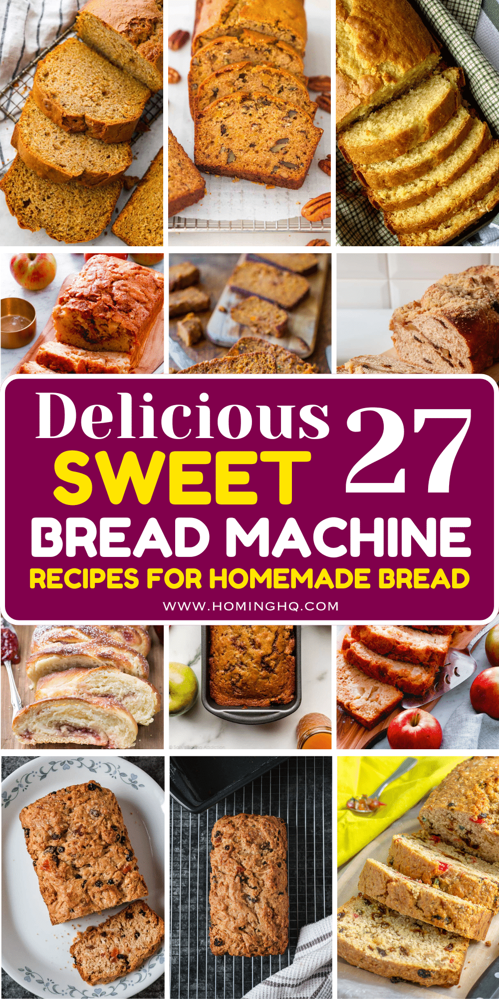 sweet bread machine recipes