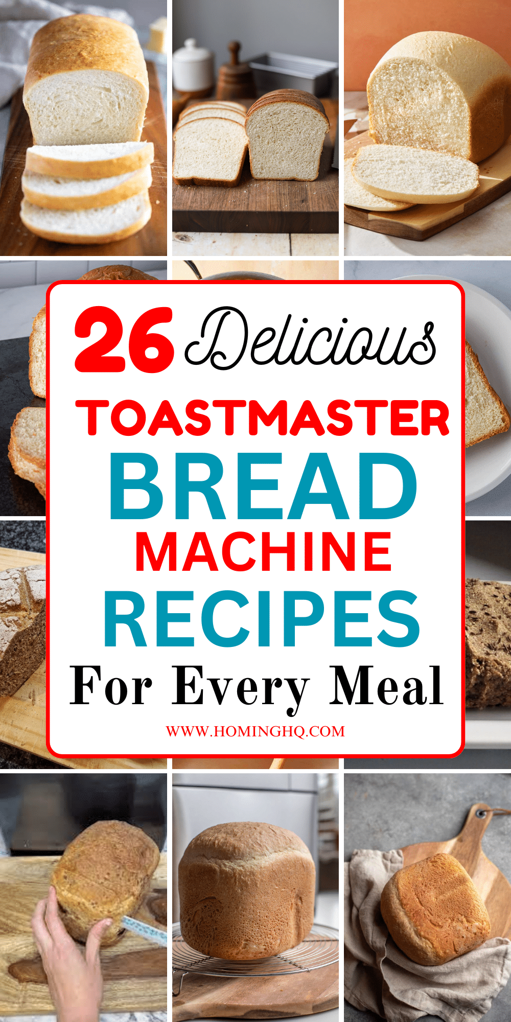 toastmaster bread machine recipes