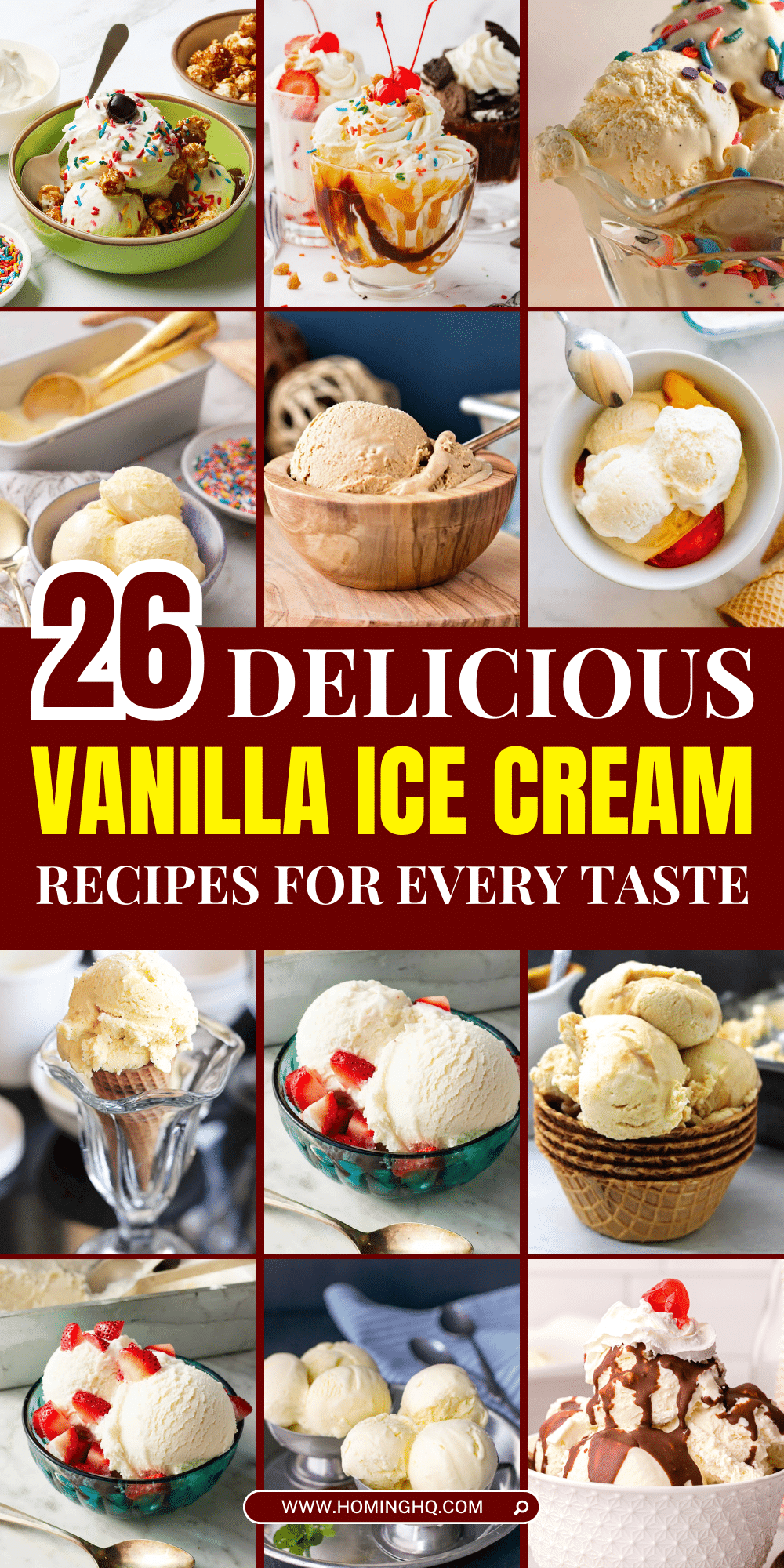 vanilla ice cream recipes