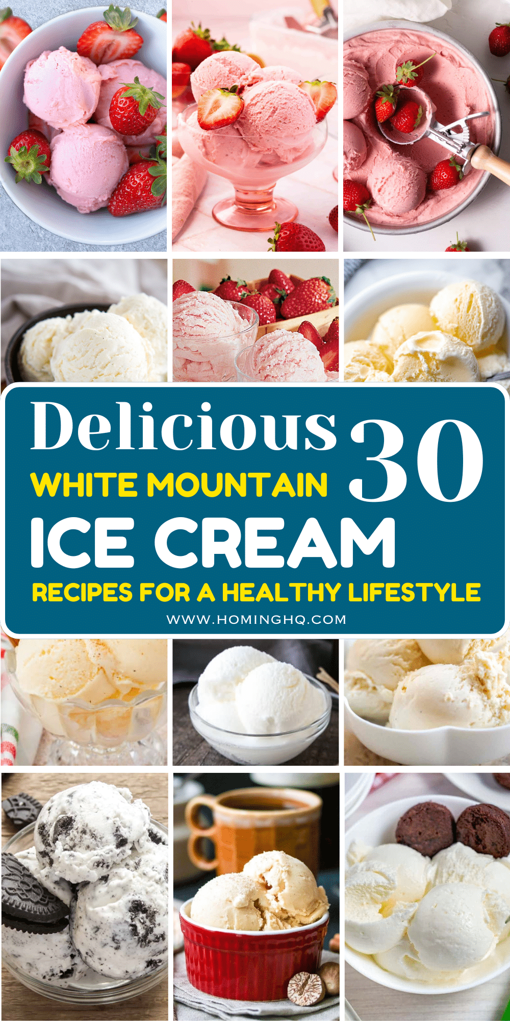 white mountain ice cream recipes