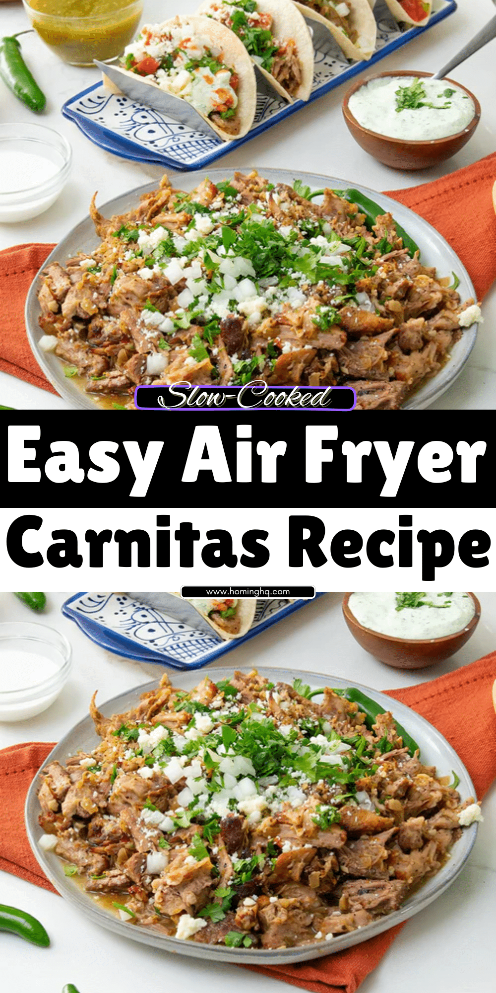 Air Fryer Carnitas