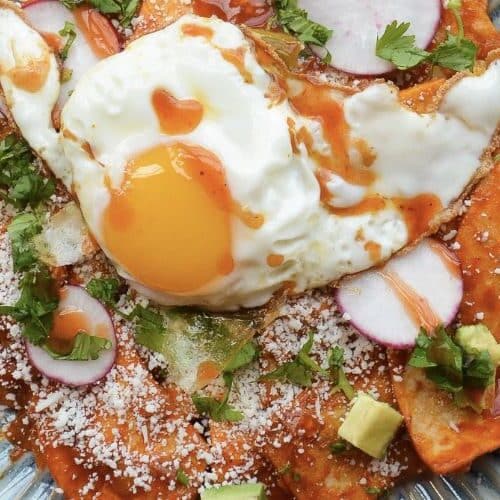 Air Fryer Chilaquiles