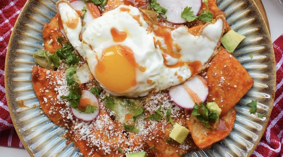 Air Fryer Chilaquiles