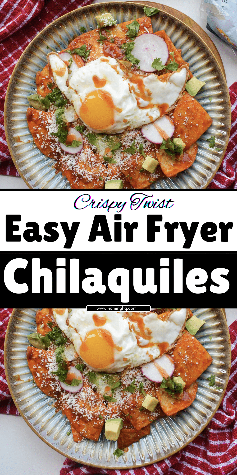 Air Fryer Chilaquiles