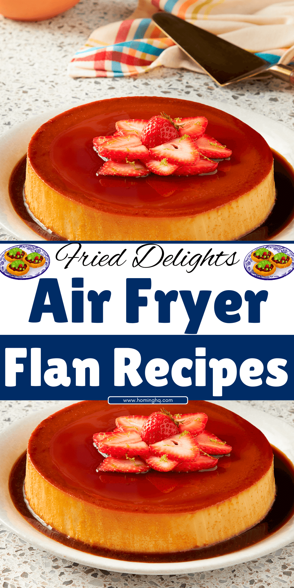 Air Fryer Flan