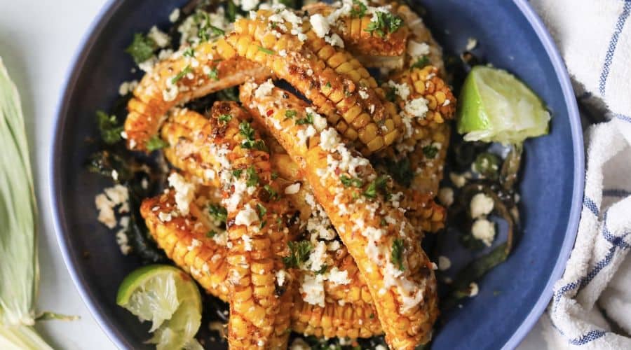 Air Fryer Mexican Street Corn (Elotes)