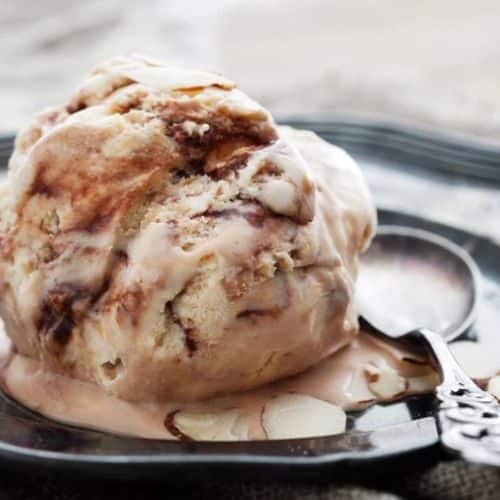 Coffee Almond Crunch ice cream