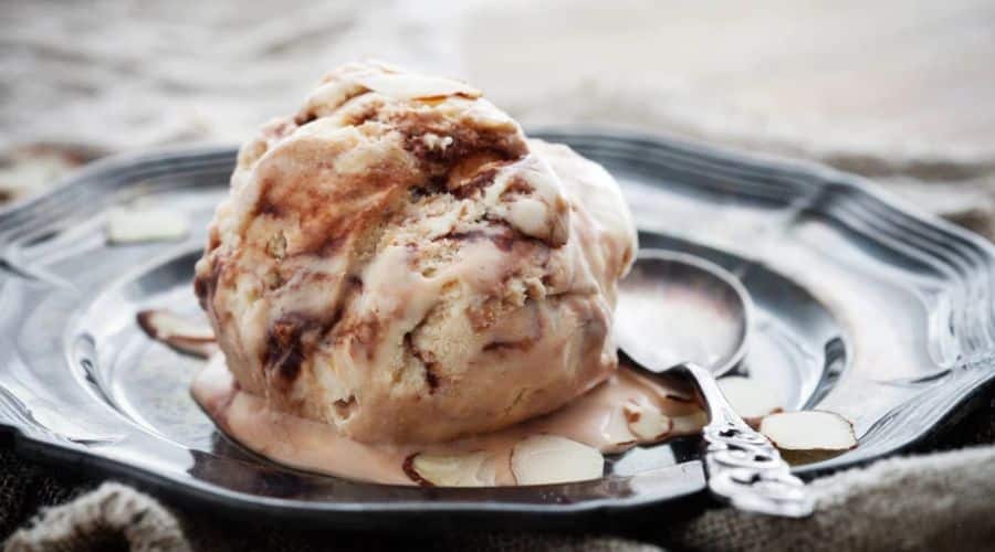 Coffee Almond Crunch ice cream