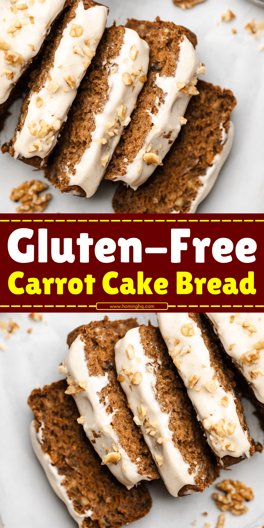 Gluten Free Carrot Cake Bread