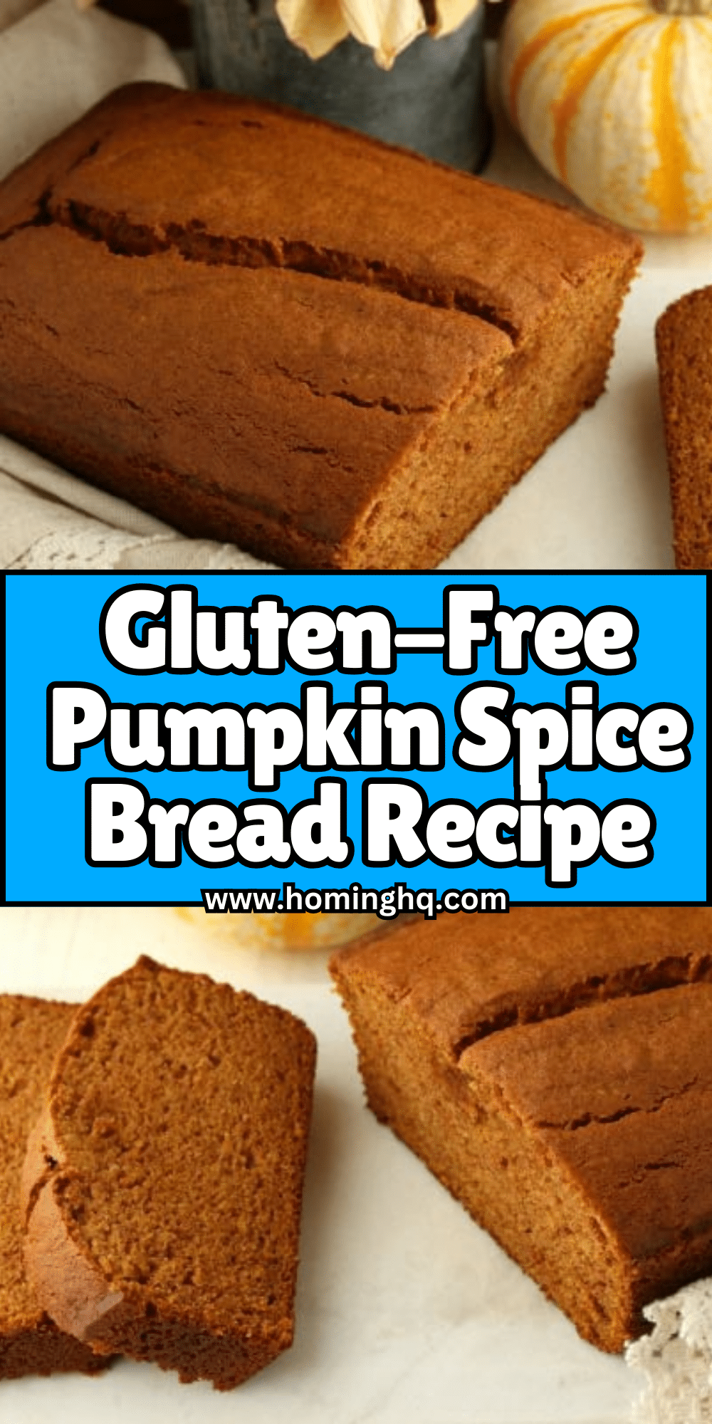 Gluten Free Pumpkin Spice Bread