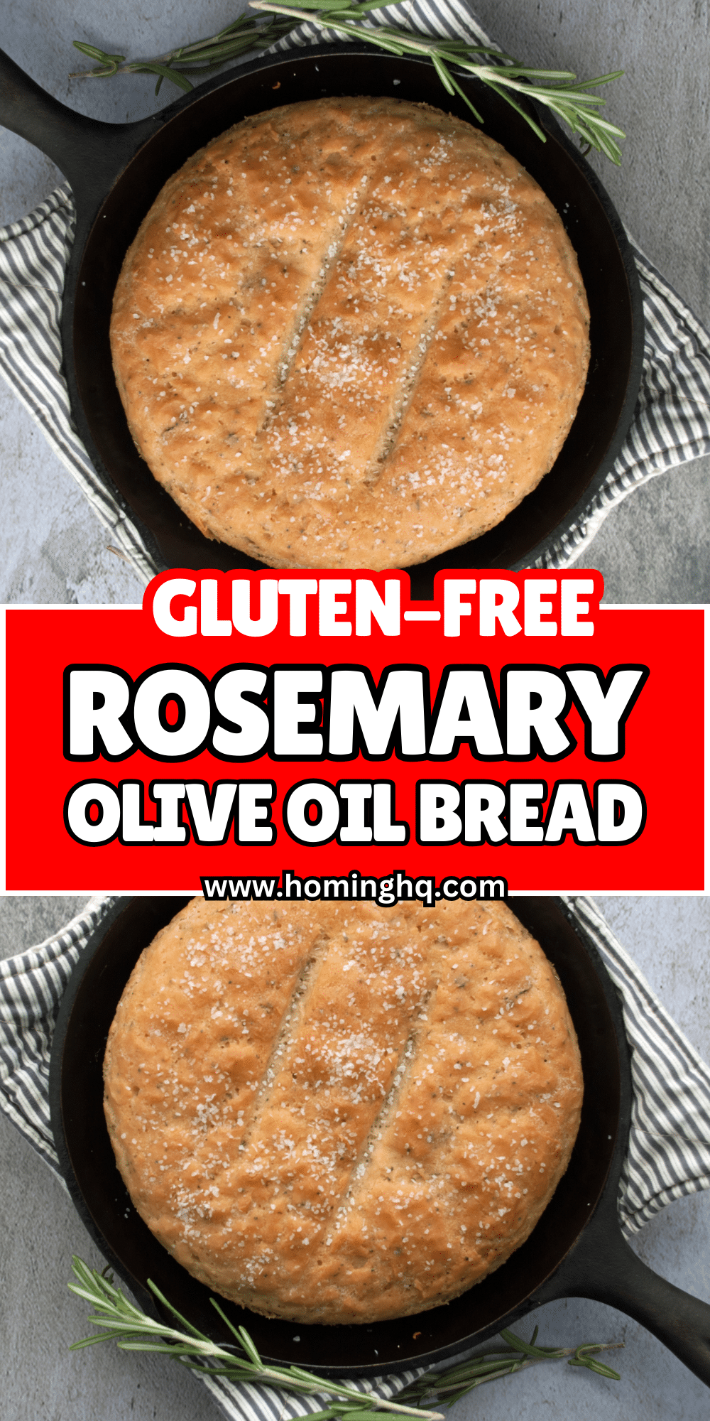 Gluten Free Rosemary Olive Oil Bread