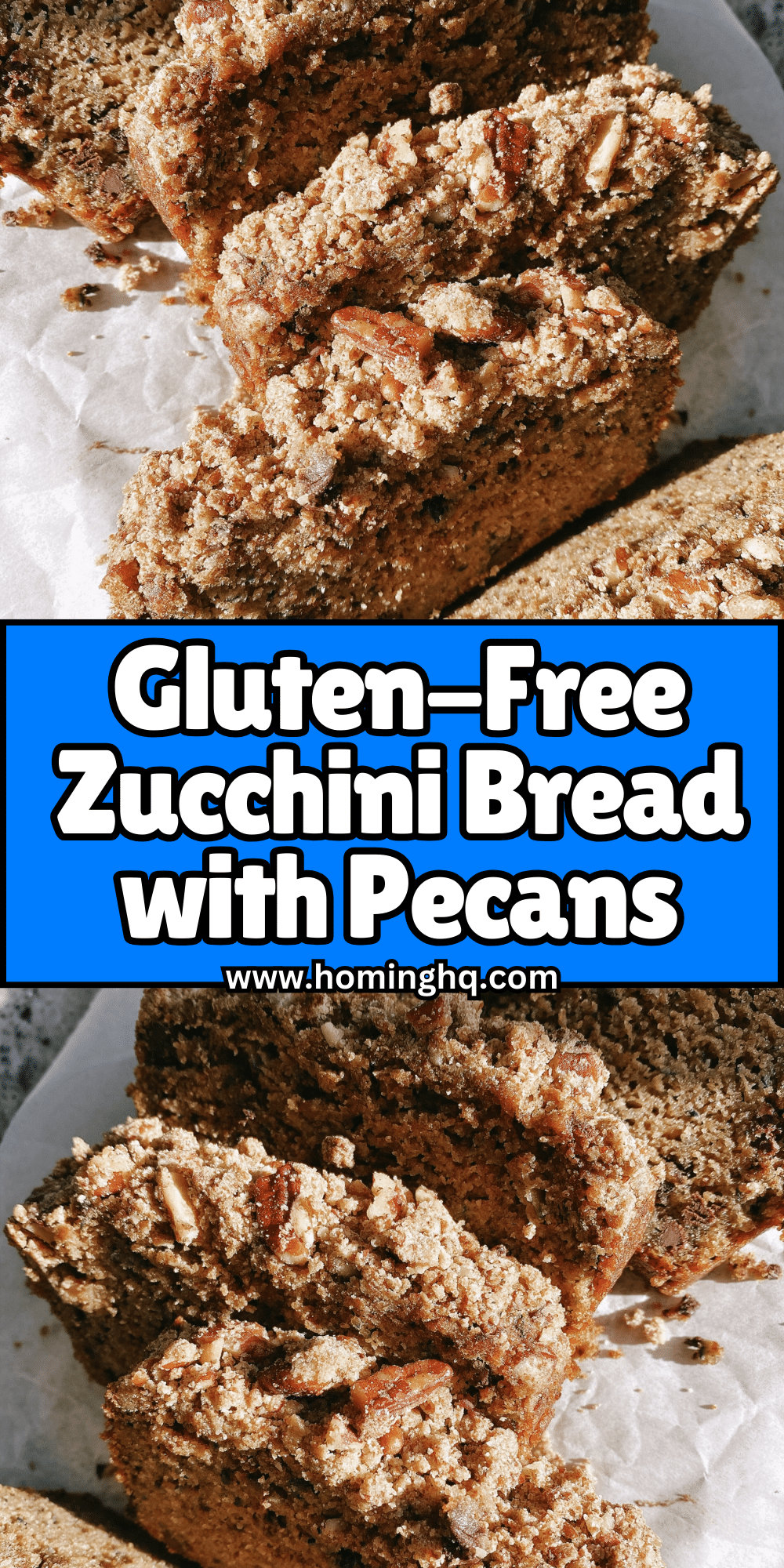 Gluten Free Zucchini Bread with Pecans