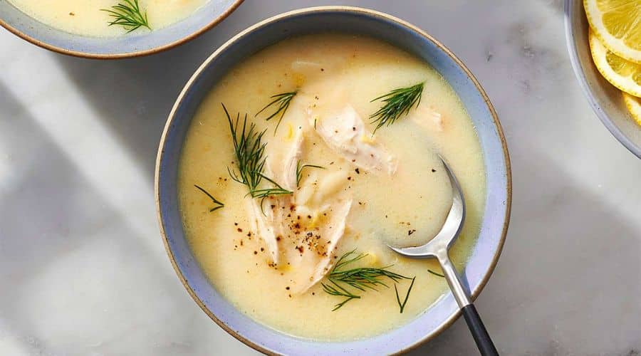 Greek American Avgolemono Soup