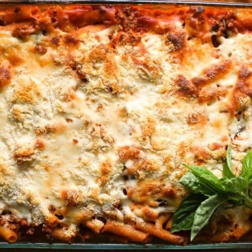 Greek American Baked Ziti