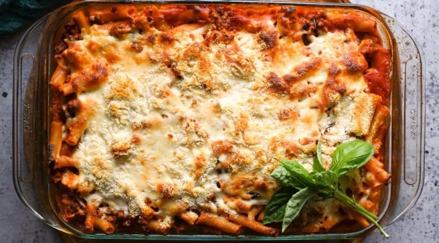 Greek American Baked Ziti