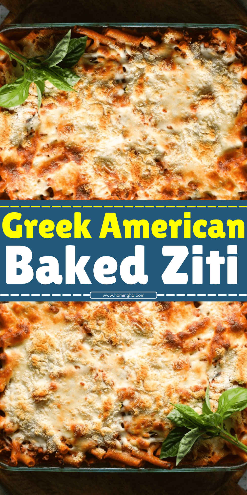 Greek American Baked Ziti