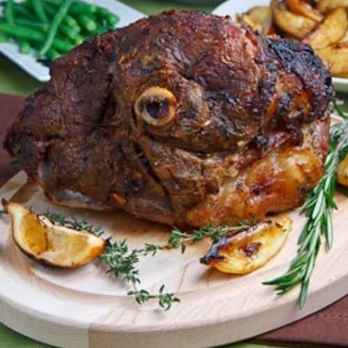 Greek American Roasted Lamb