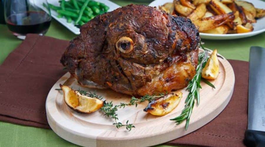 Greek American Roasted Lamb