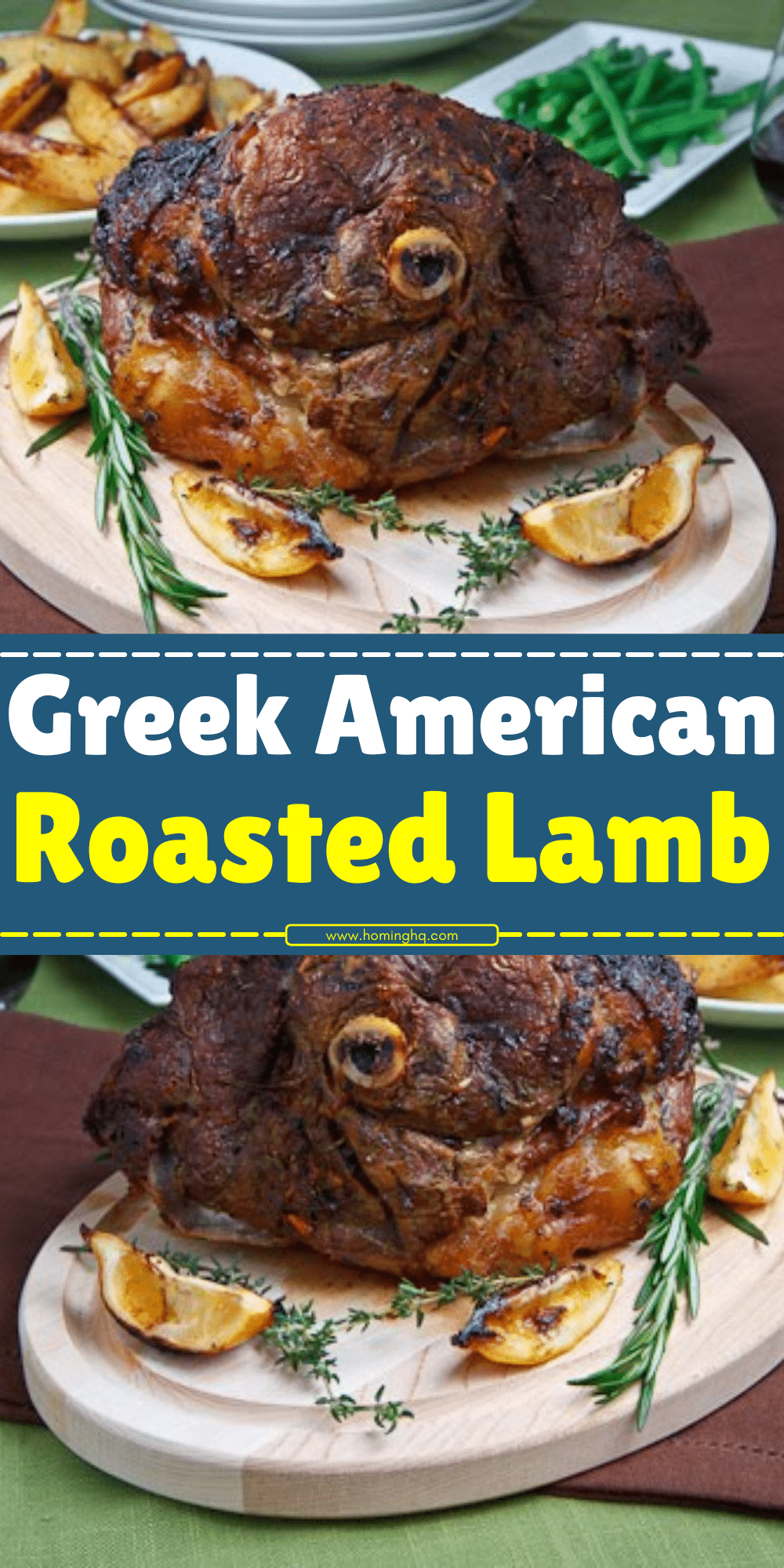 Greek American Roasted Lamb