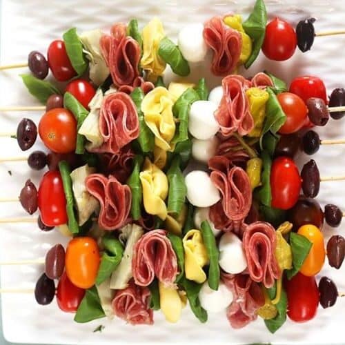 Greek Antipasto Skewers